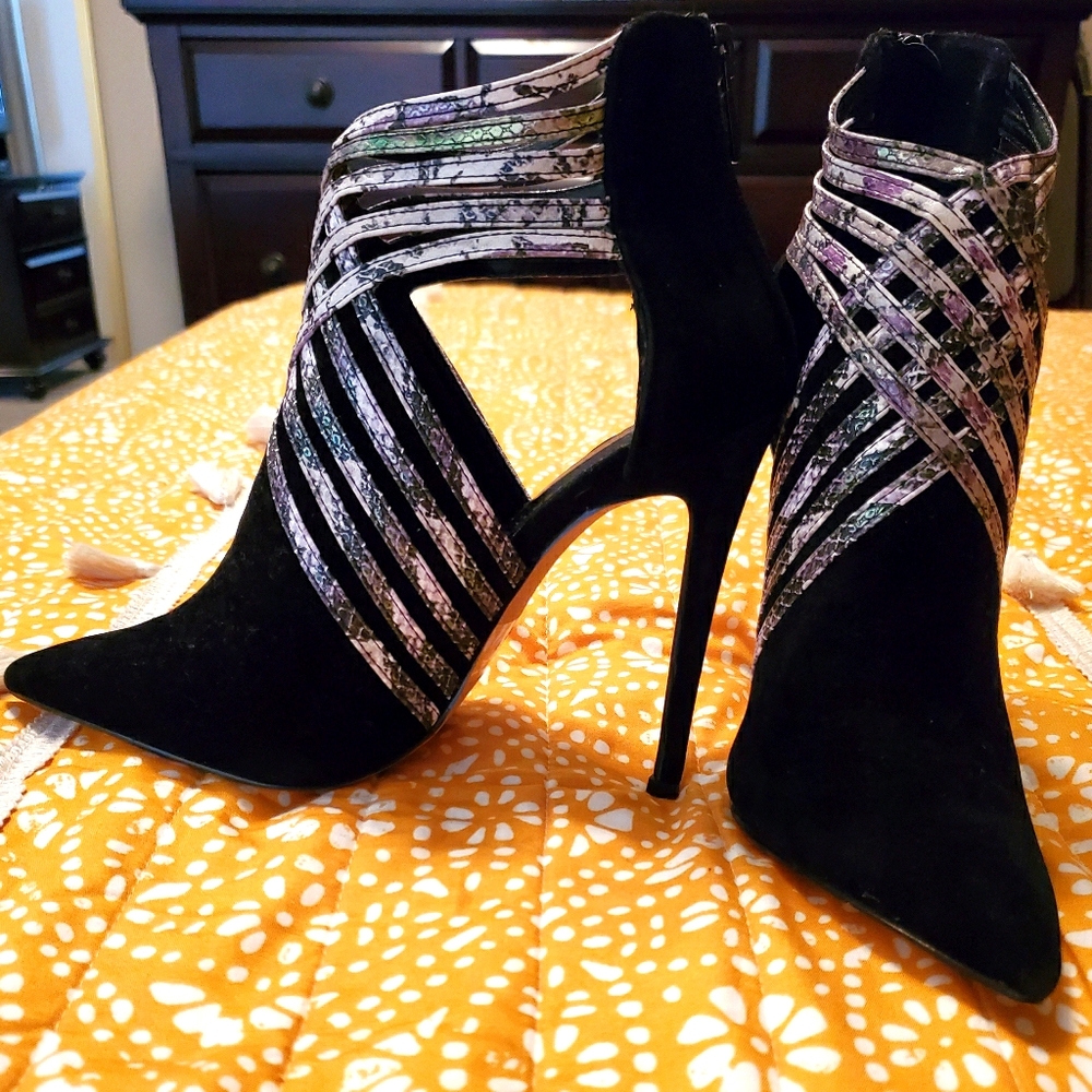 Black ankle boots